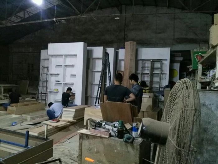 展會(huì)展臺(tái)裝修搭建工地現(xiàn)場(chǎng)(圖3)